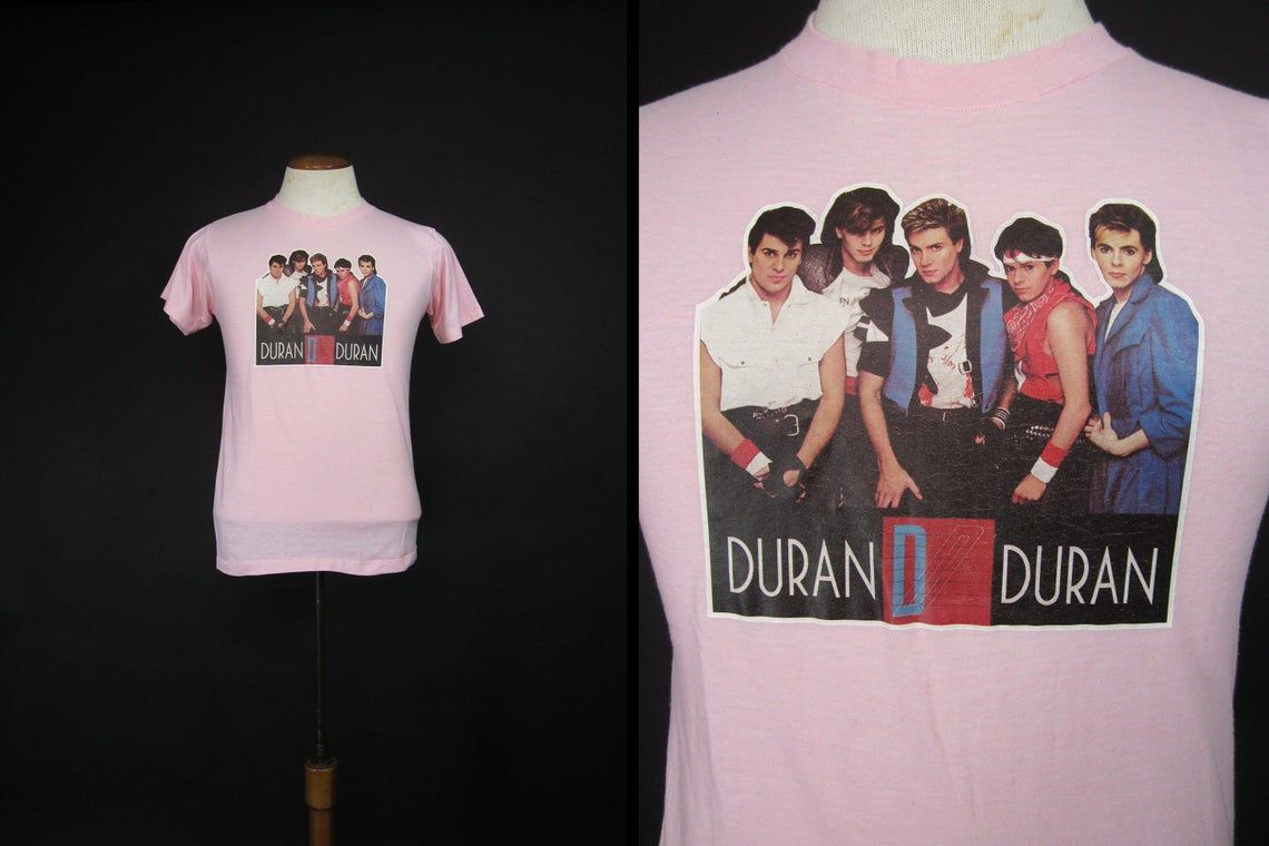 Vintage Duran Duran 80S Pink Tour Shirt