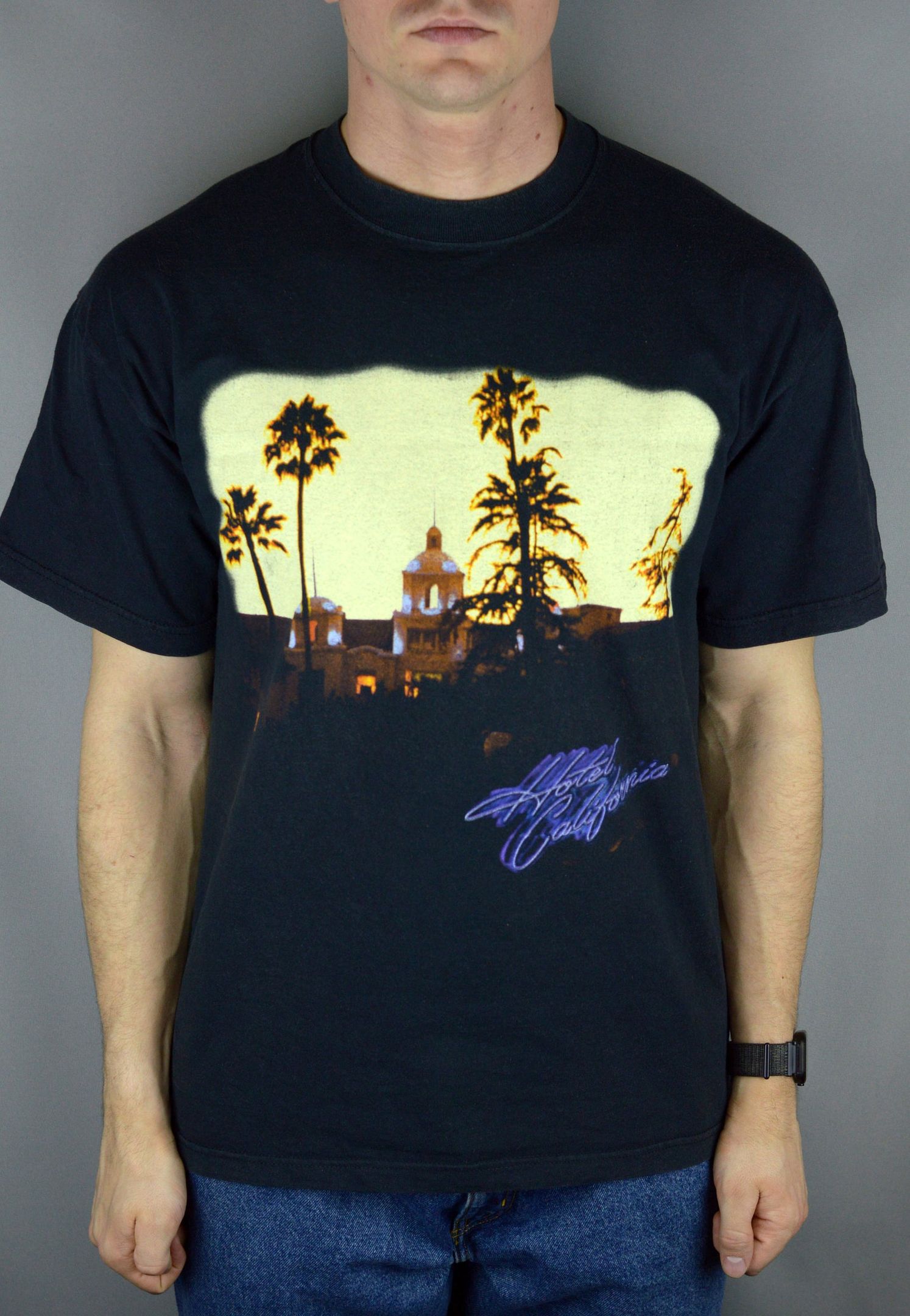 Vintage Eagles Hotel California 2001 World Tour T Shirt