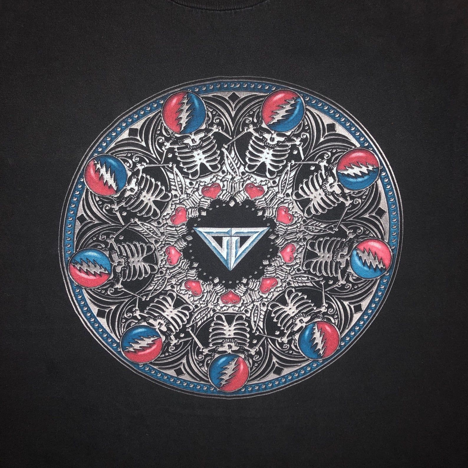 Vintage Early 2000S Grateful Dead Burnout T Shirt Concert Jerry Garcia 1990S Tour Faded Worn