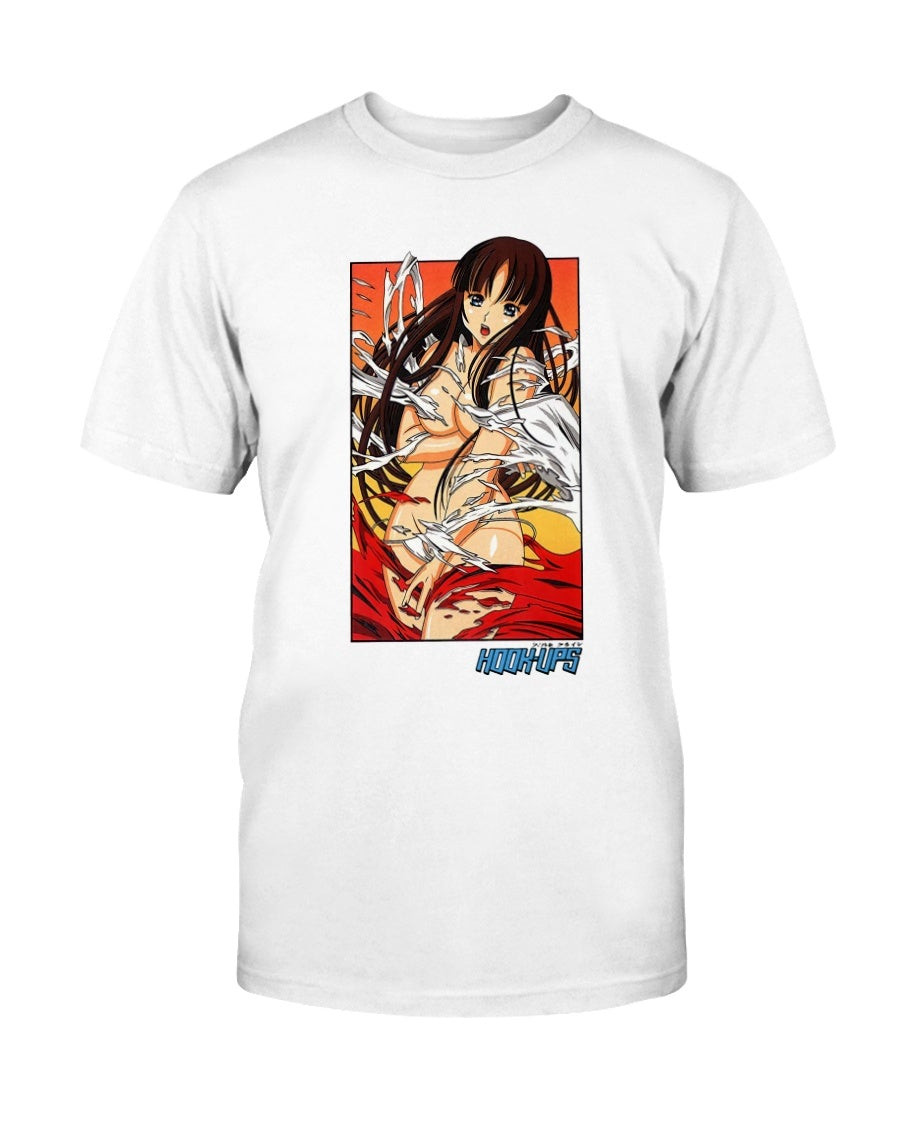 Vintage Early 2000S Hook Ups Skateboarding Anime T Shirt 211223