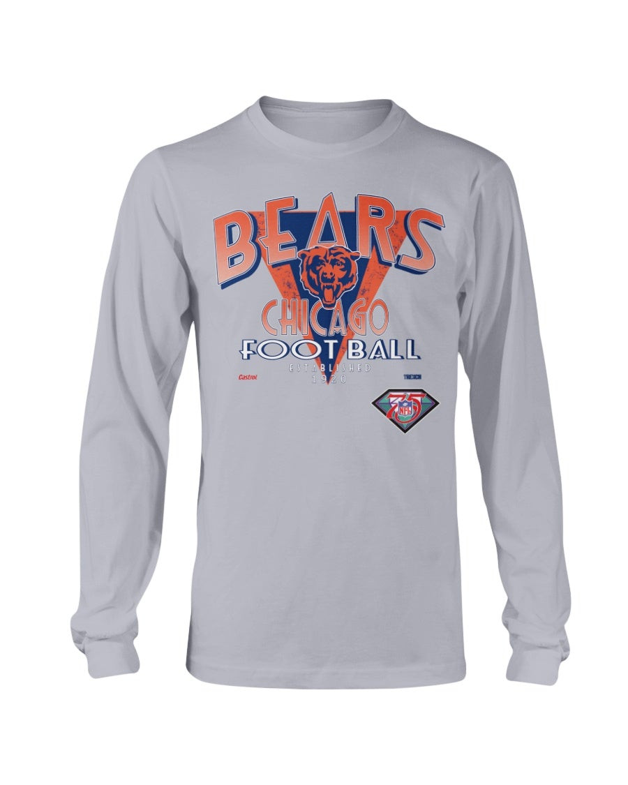 Vintage Early 90S Chicago Bears Long Sleeve T Shirt 211221