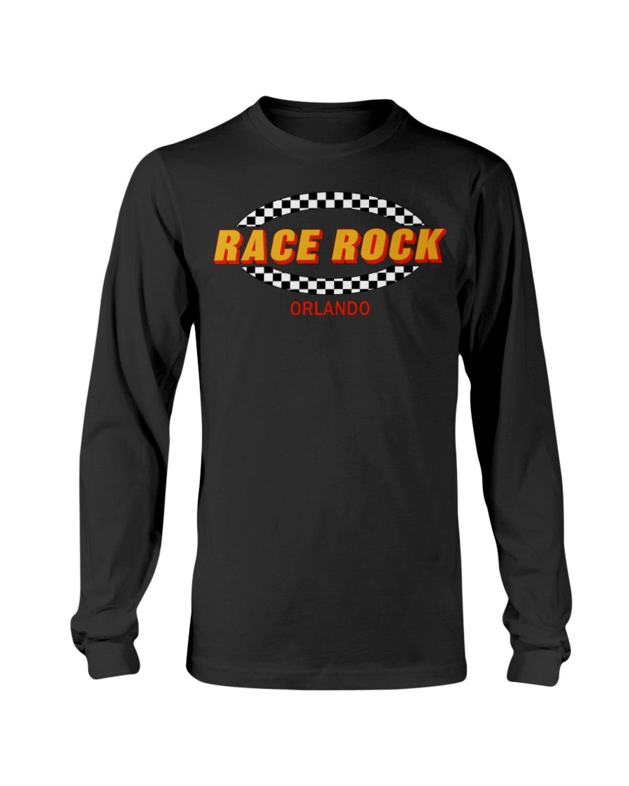 Vintage Early 90S Race Rock Orlando Classic Car Raceway Long Sleeve