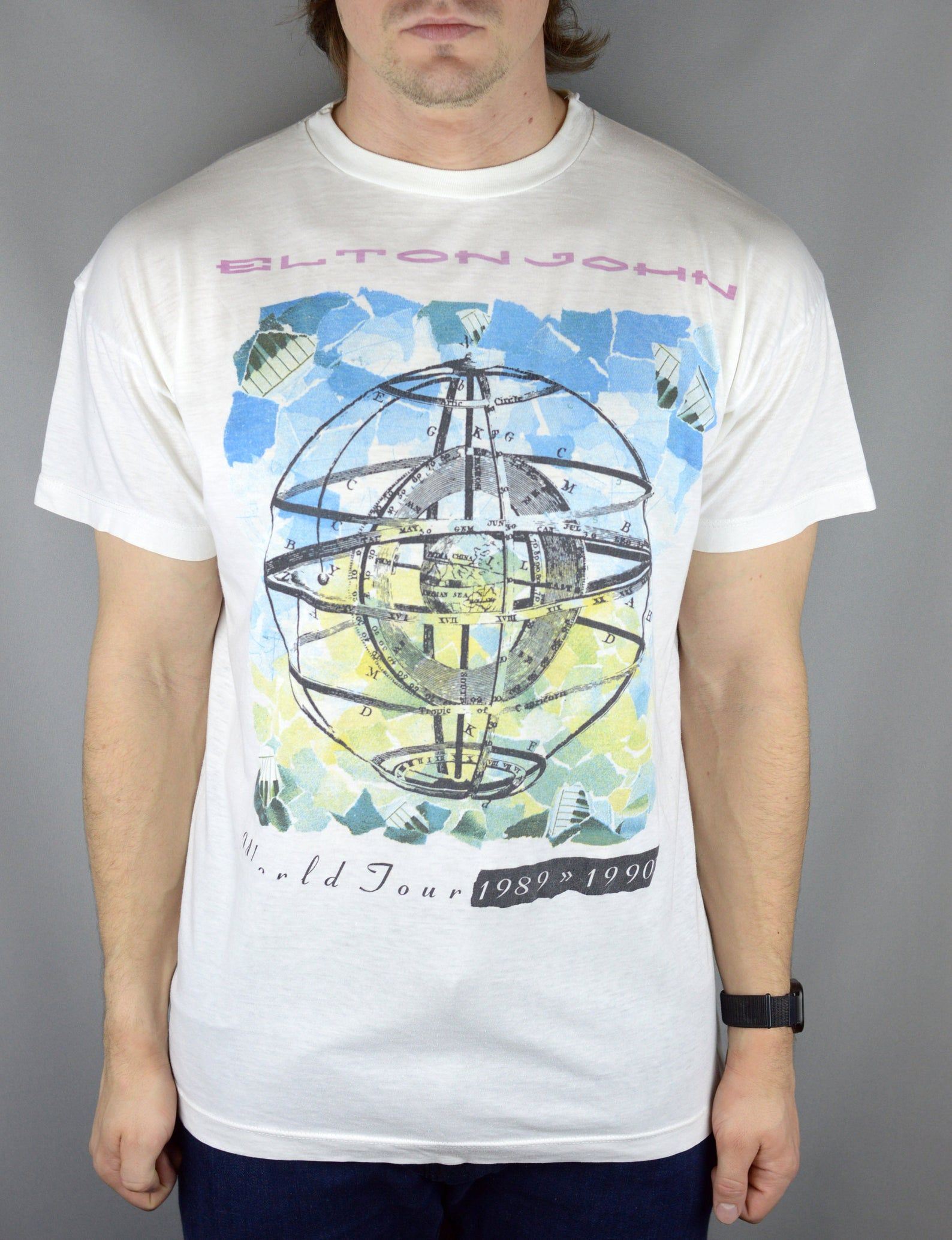 Vintage Elton John 1989 World Tour T Shirt