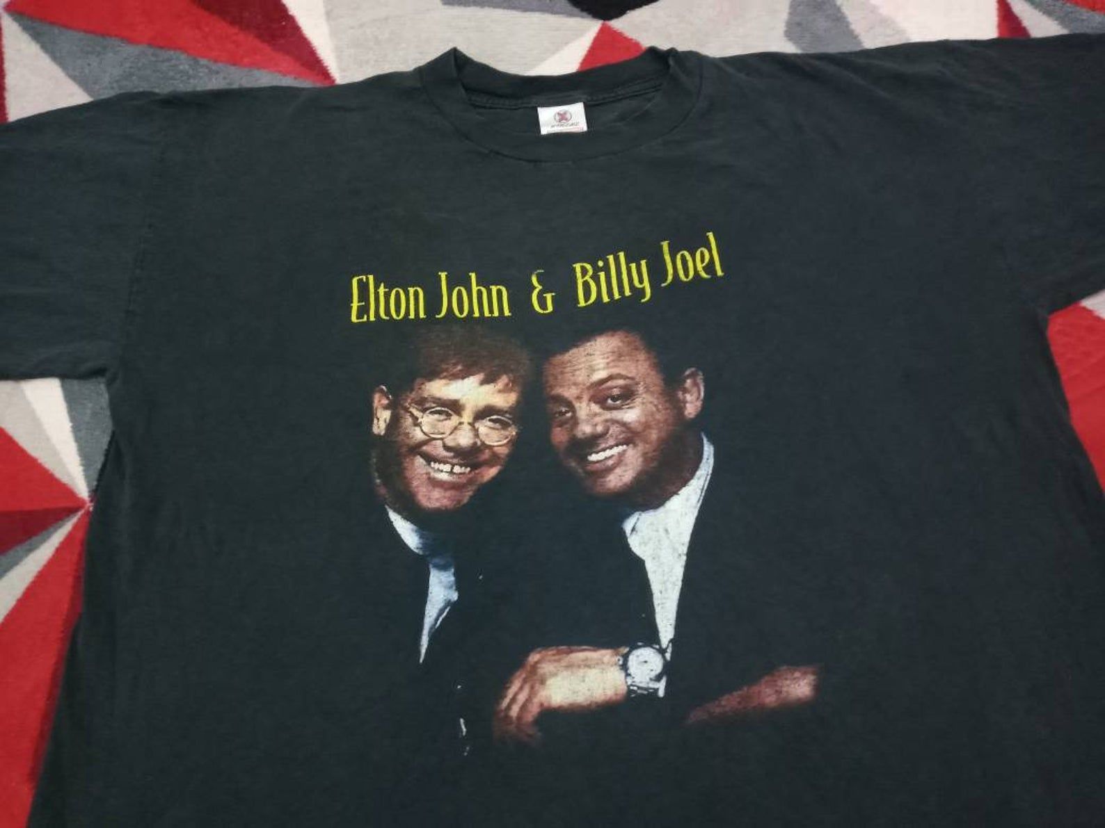 Vintage Elton John And Billie Joel Singer Tour T Shirt