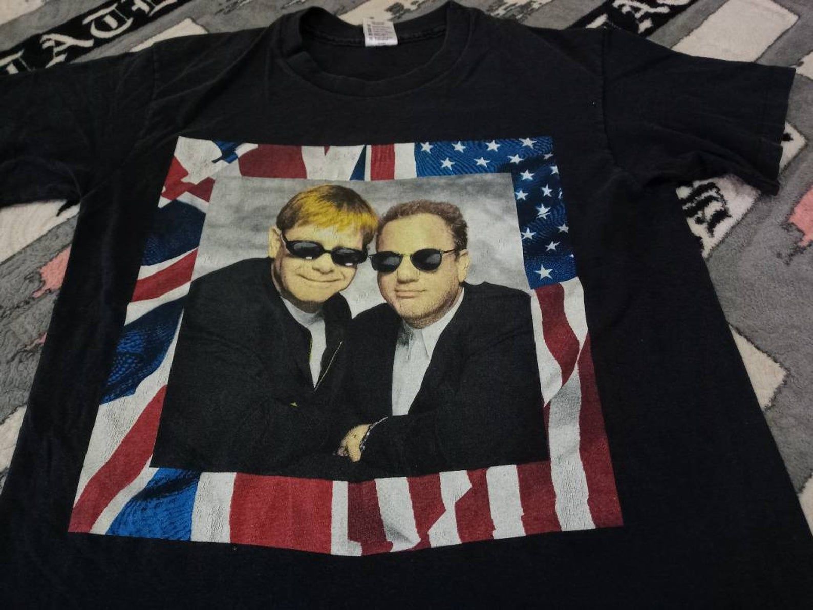 Vintage Elton John Billy Joel Singer T Shirt