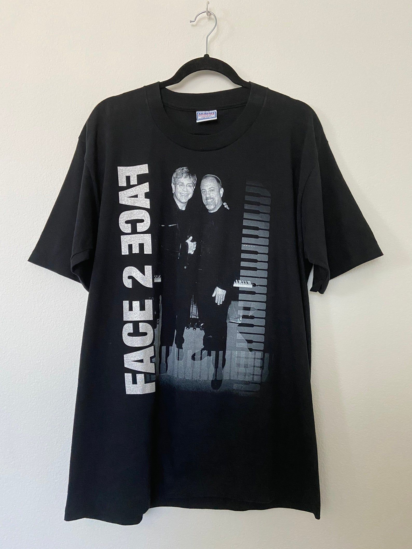 Vintage Face 2 Face Billy Joel Elton John In The City Of Angeles Concert T-Shirt