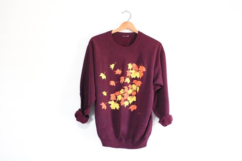 Vintage Fall Leaves Sweatshirt