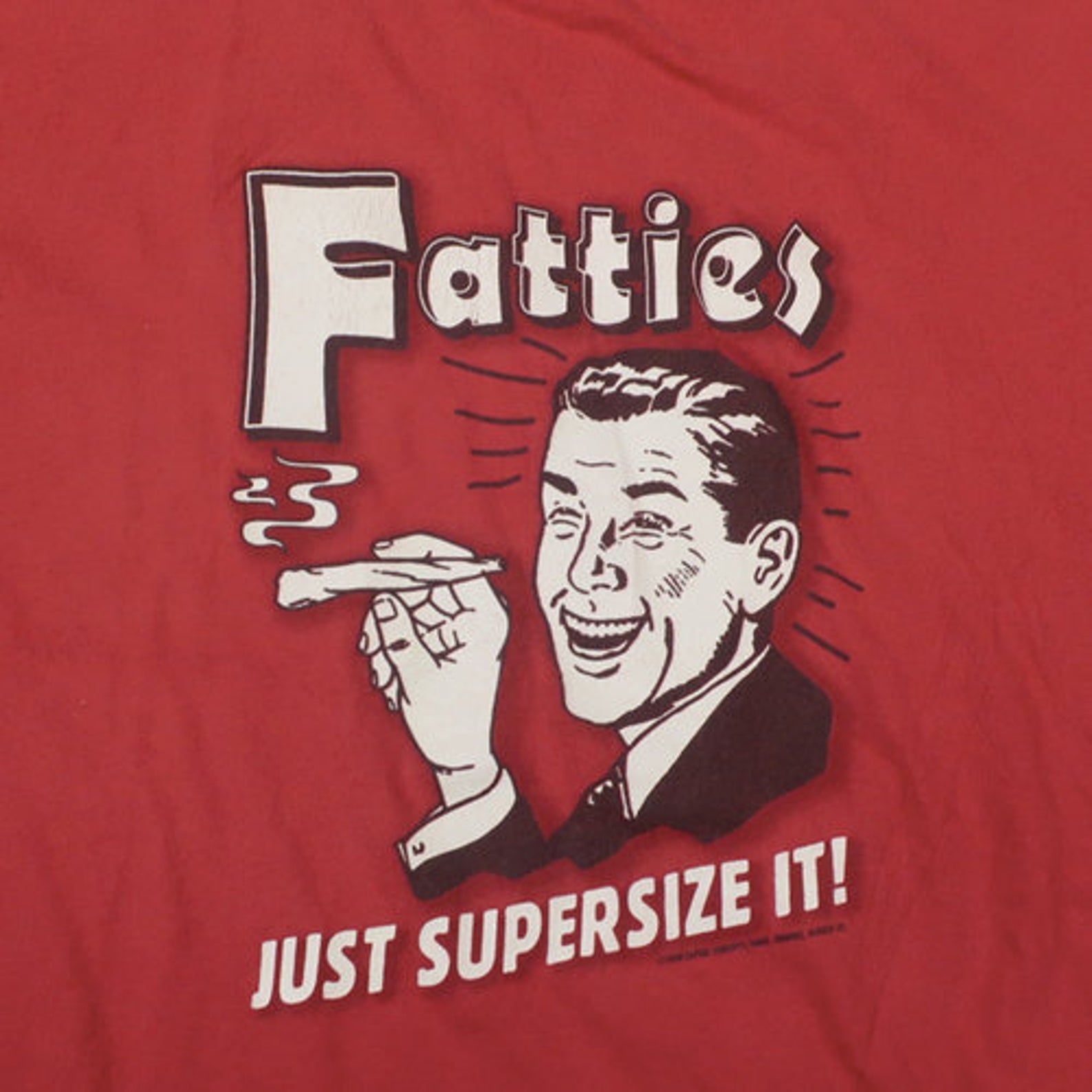 Vintage Fatties Kist Super It Weed Marijuana Pot T-Shirt 1998