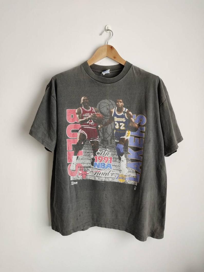 Vintage Finals 1991 Salem Sportswear Nba Basketball Chicago Bulls Shirt