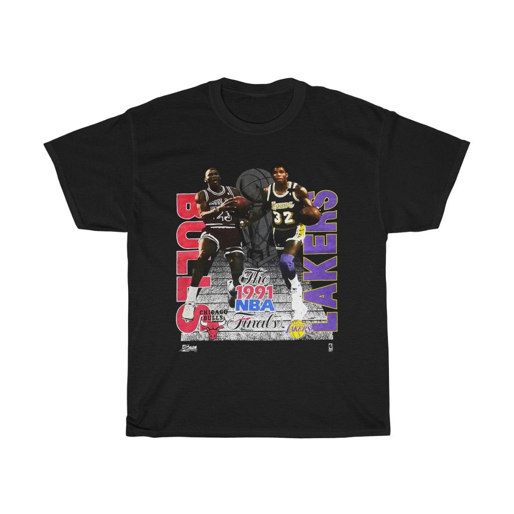 Vintage Finals 1991 Salem Sportswear Nba Basketball Chicago Bulls Tee 211120