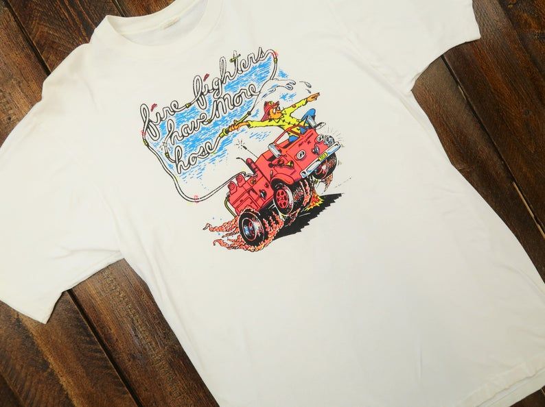 Vintage Fire Fighter Single Stitch Shirt