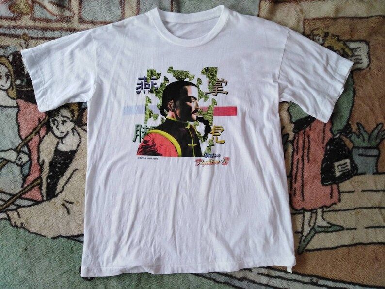 Vintage Game Tshirt Virtua Fighter 3 Sega Fighter Game Vintage Gameanime