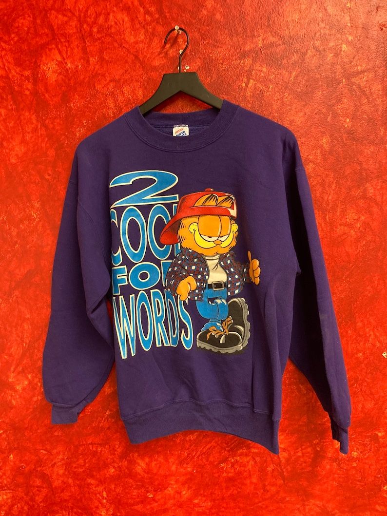 Vintage Garfield Sweater Rare Design Shirt