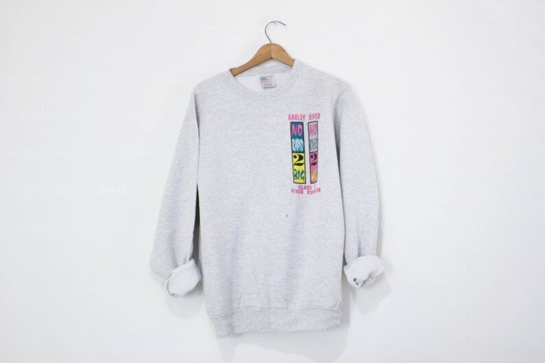 Vintage Gauley River White Water Rafting Sweatshirt vintage gauley river white water rafting sweatshirt vtbuw