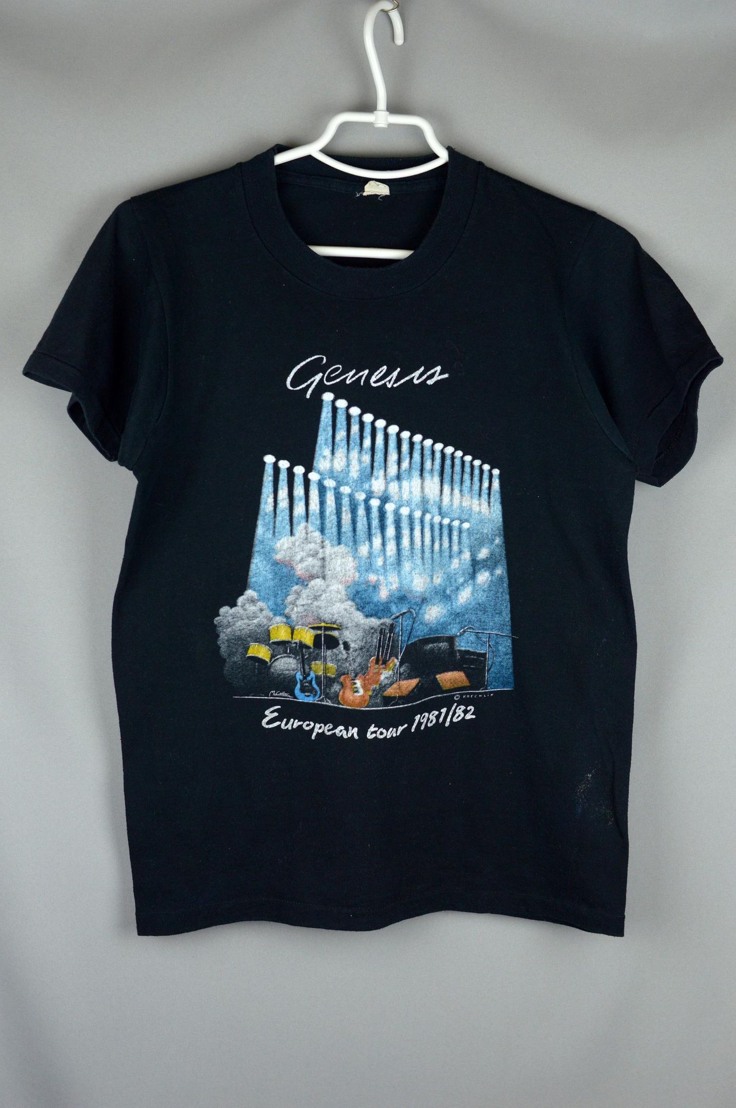 Vintage Genesis European Tour 1981/82 T Shirt Single Stitch