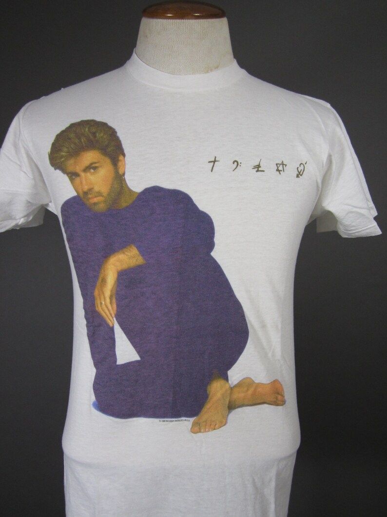 Vintage George Michael Faith T Shirt 80S Tour Shirt Soft And Thin