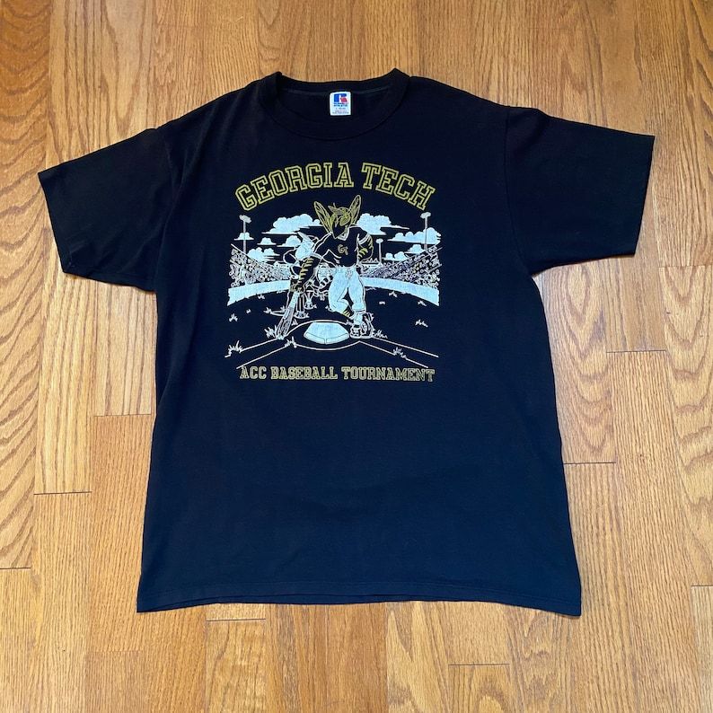 Vintage Georgia Tech Acc Baseball Tournament Tee Shirt