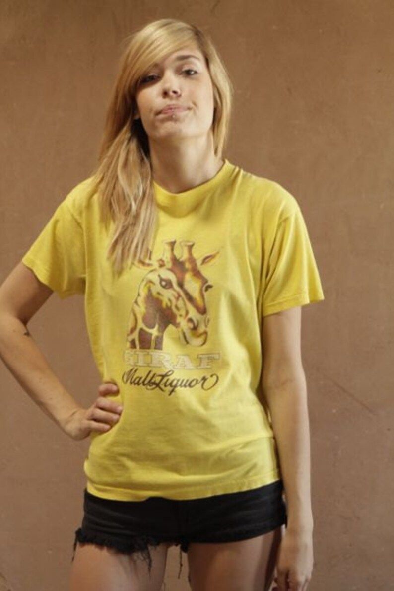 Vintage Giraf Malt Liquor Rare Denmark Shirt