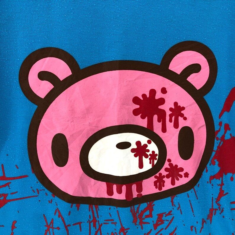 Vintage Gloomy The Naughty Grizzly Tshirt Big Logo Gloomy Bear Japanese Graphic Pullover Jumper Pig Piggy