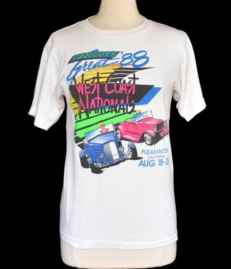 Vintage Good Guys T Shirt 80S Classic Car Tee 1980S West Coast Nationals Shirt Pleasanton Ca Size Small To Medium