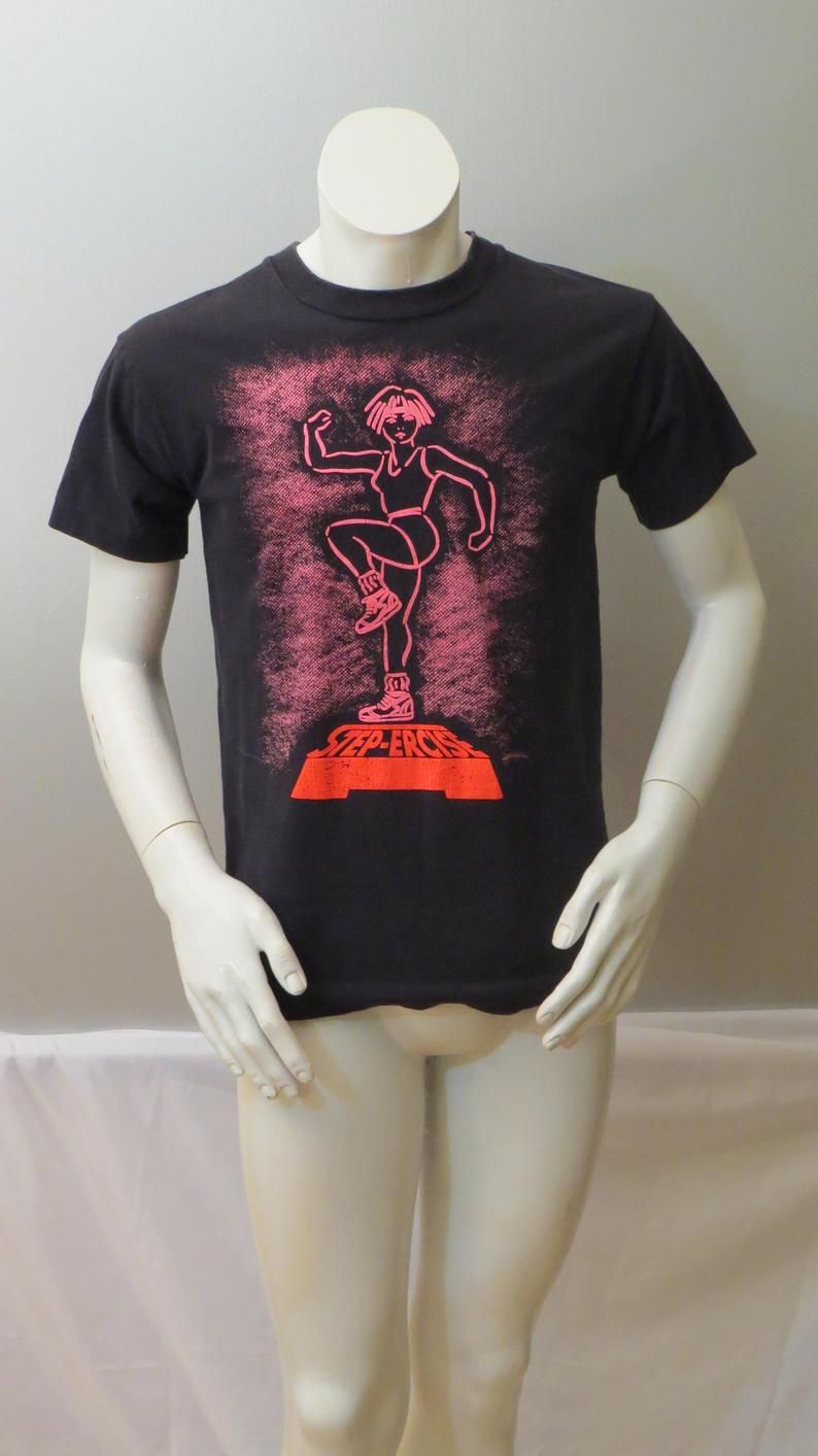 Vintage Graphic Hot Pink Stepercise Shirt