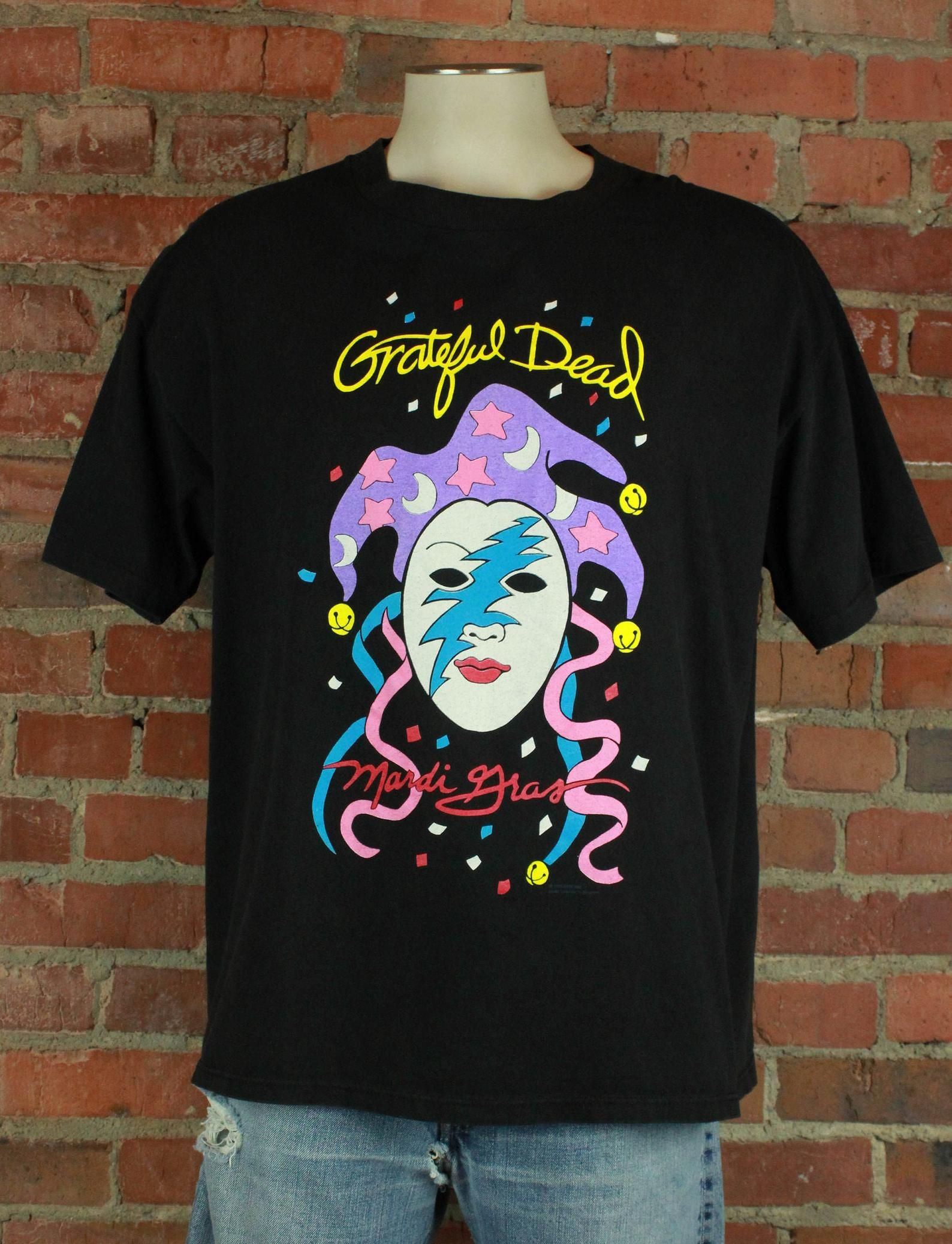 Vintage Grateful Dead Concert T Shirt 1993 Mardi Gras Oakland Coliseum - vintage grateful dead concert t shirt 1993 mardi gras oakland coliseum ppgrh