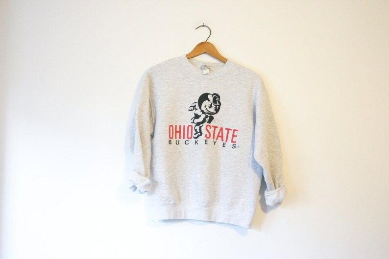 Vintage Gray Ohio State Buckeyes Sweatshirt