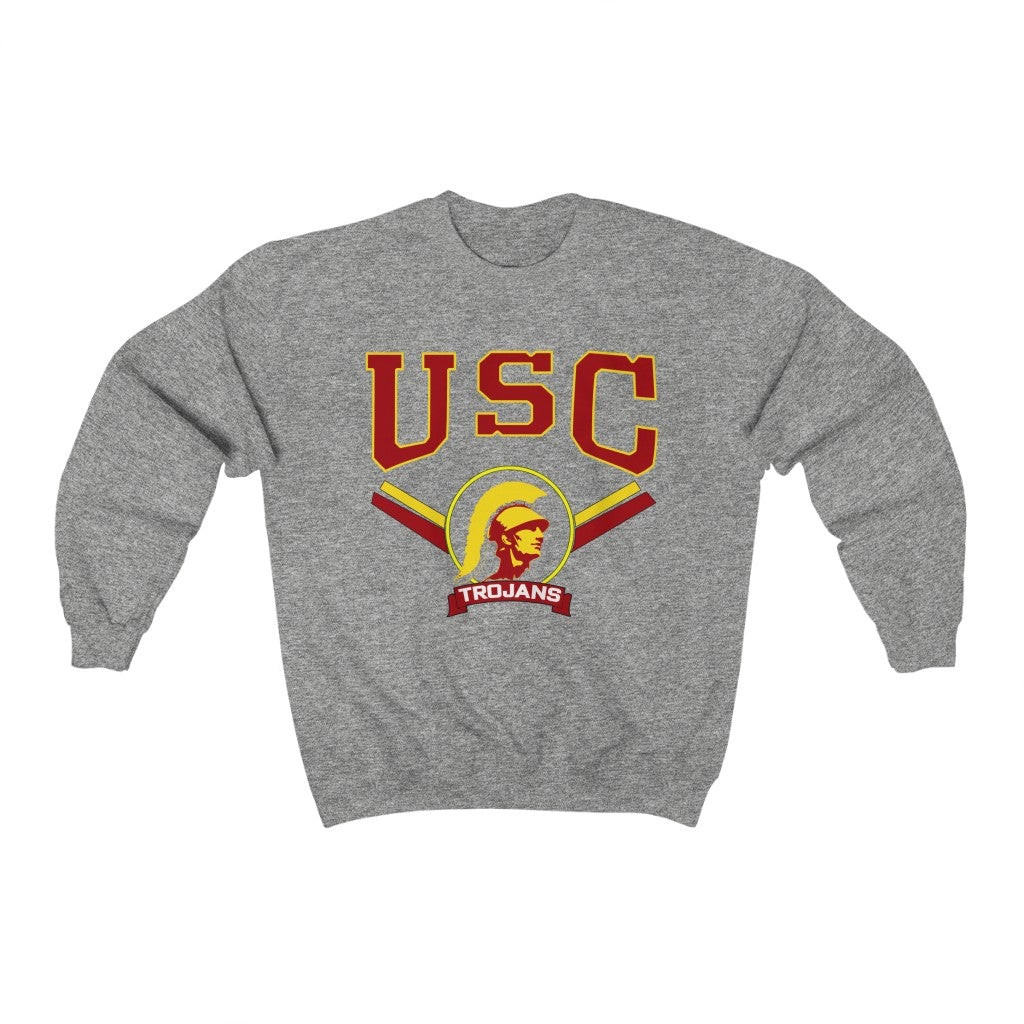 Vintage Gray Usc Trojans University Of Southern California Sweatshirt 211016