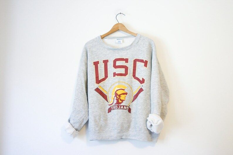 Vintage Gray Usc Trojans University Of Southern California Sweatshirt vintage gray usc trojans university of southern california sweatshirt hpzmf