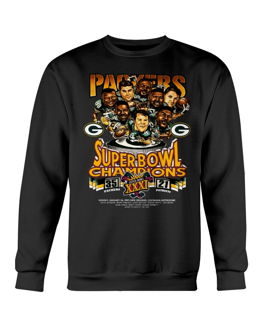 Vintage Green Bay Packers 1997 Super Bowl Sweatshirt 211005