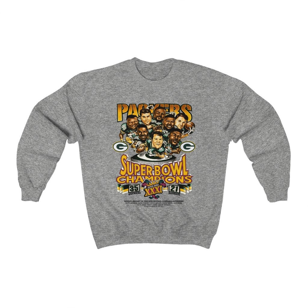 Vintage Green Bay Packers 1997 Super Bowl Sweatshirt 211020