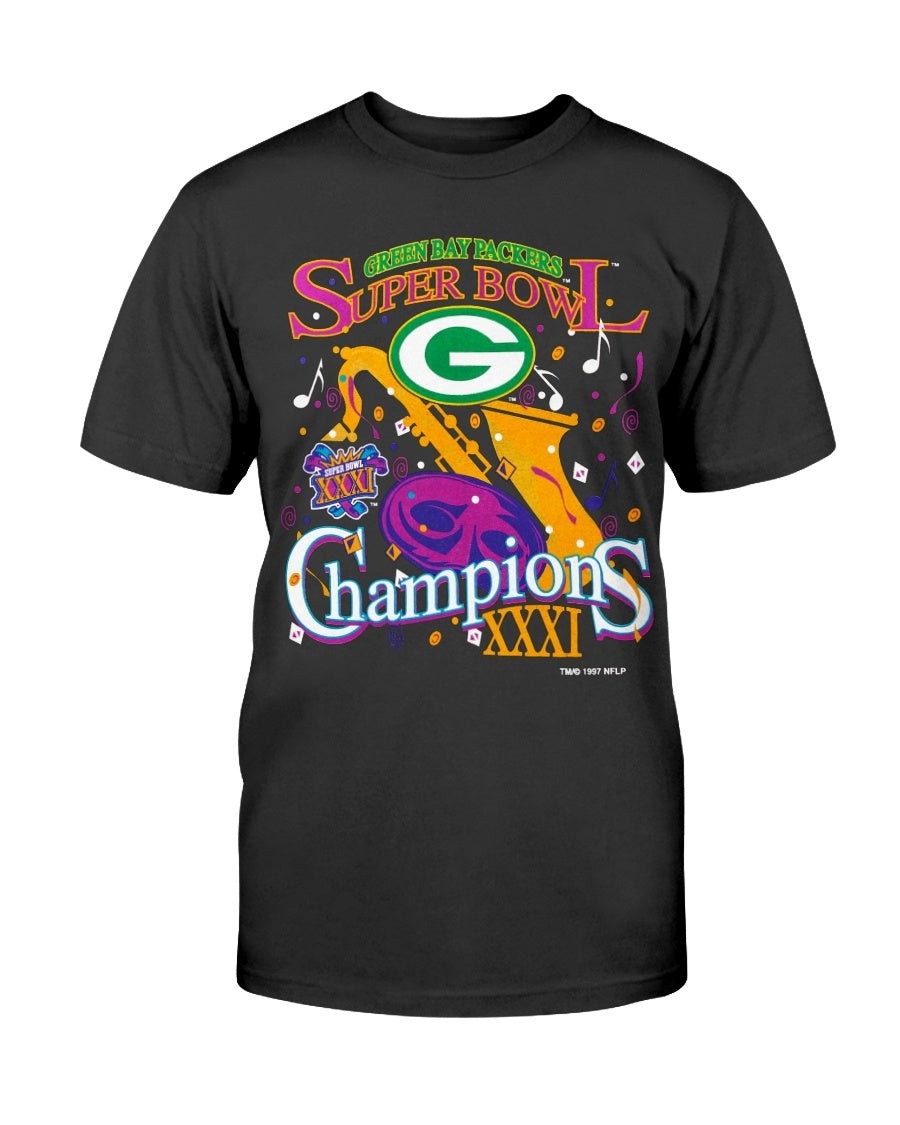 Vintage Green Bay Packers Super Bowl Xxxi Champions T Shirt 211203
