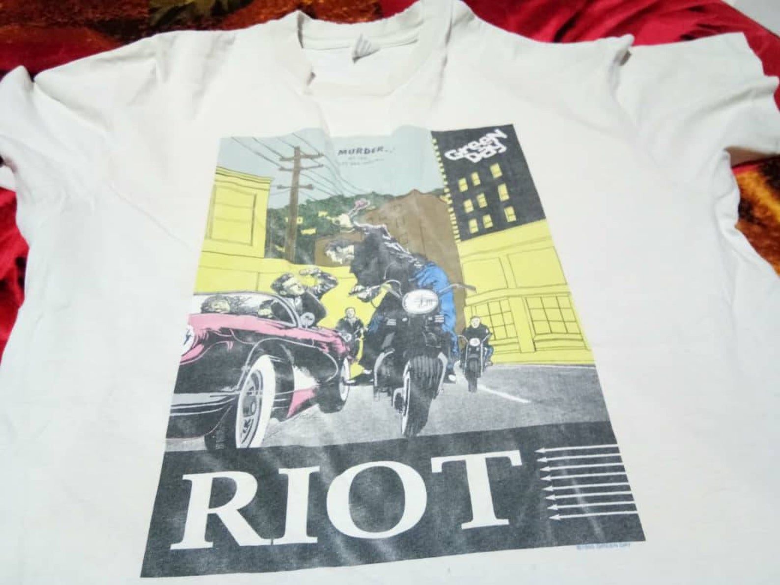 Vintage Green Day Insomniac Punk 90S Rock Tshirt