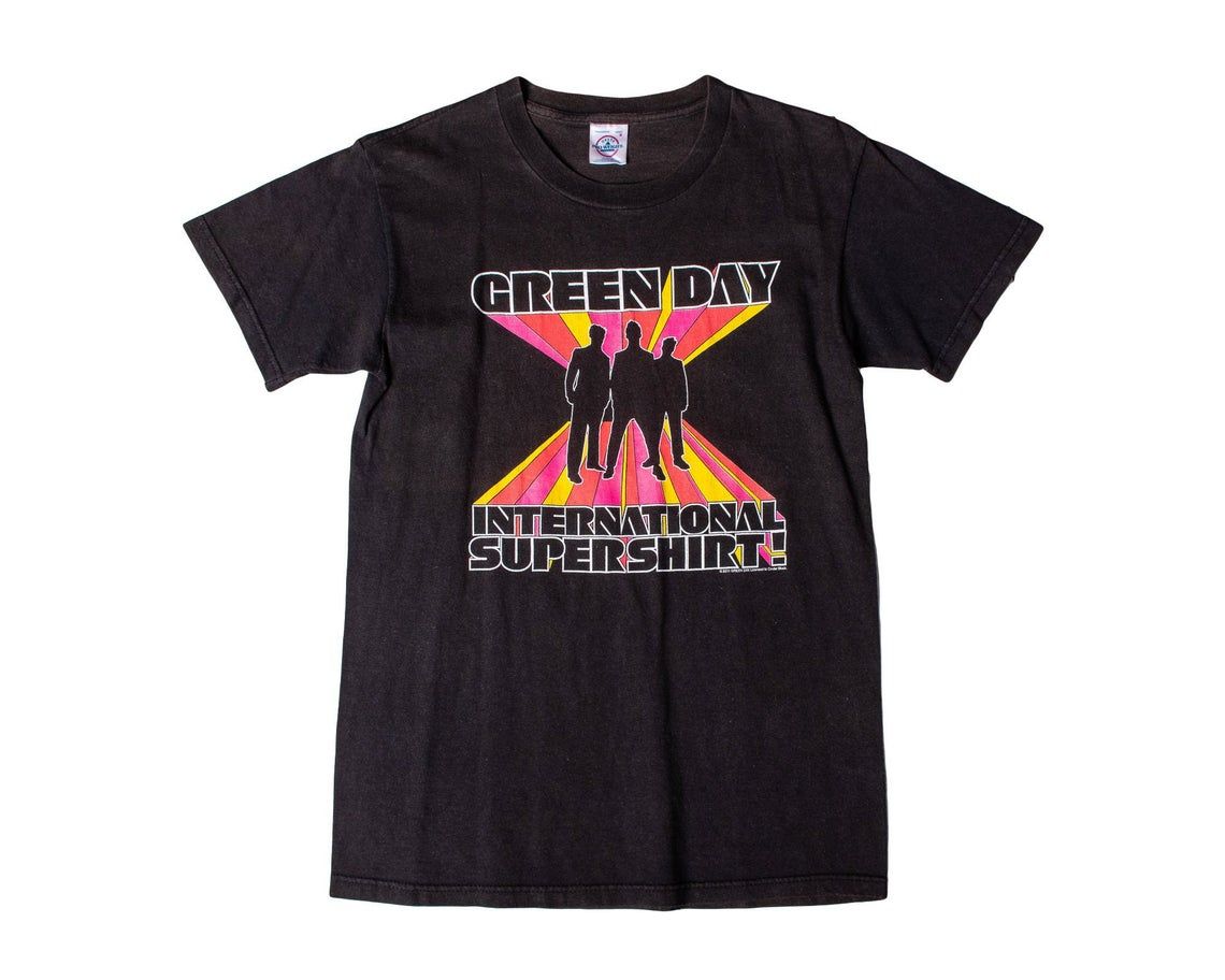 Vintage Green Day Shirt Vintage Green Day International Super Shirt Album Punk Rock Skate Concert Tour Shirt