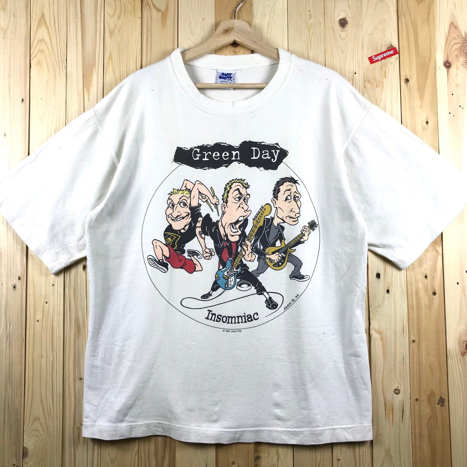 Vintage Greenday Band Insomniac Tour 1995 Shirt