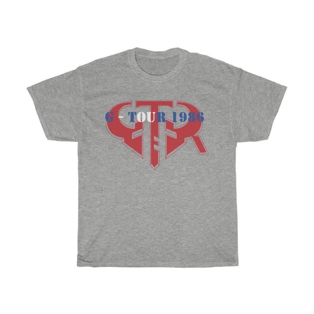 Vintage Gtr Tour Shirt 80S Yes Asia Genesis G Tour 86 Tee 211123