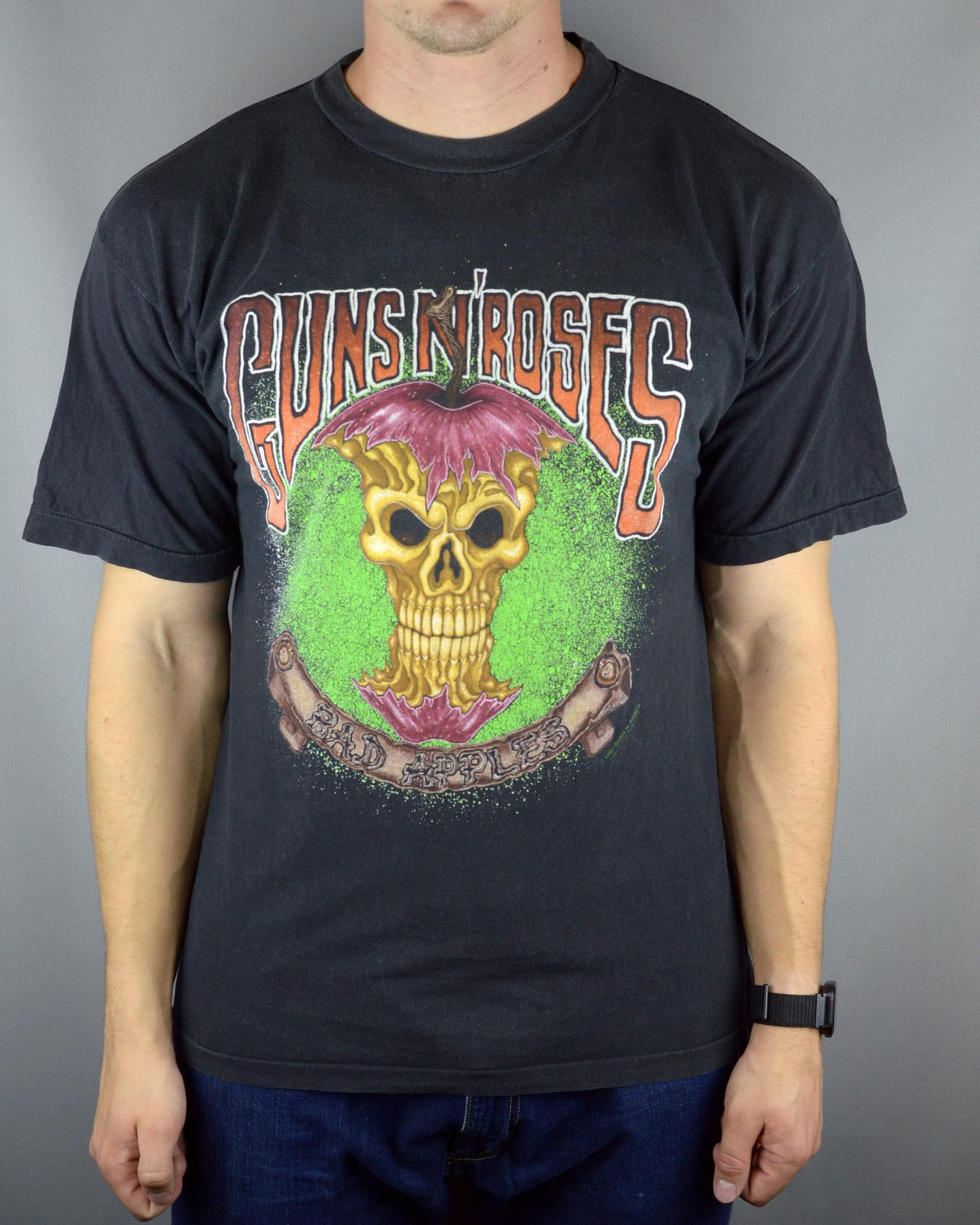 Vintage Guns N Roses Bad Apples 1992 T Shirt