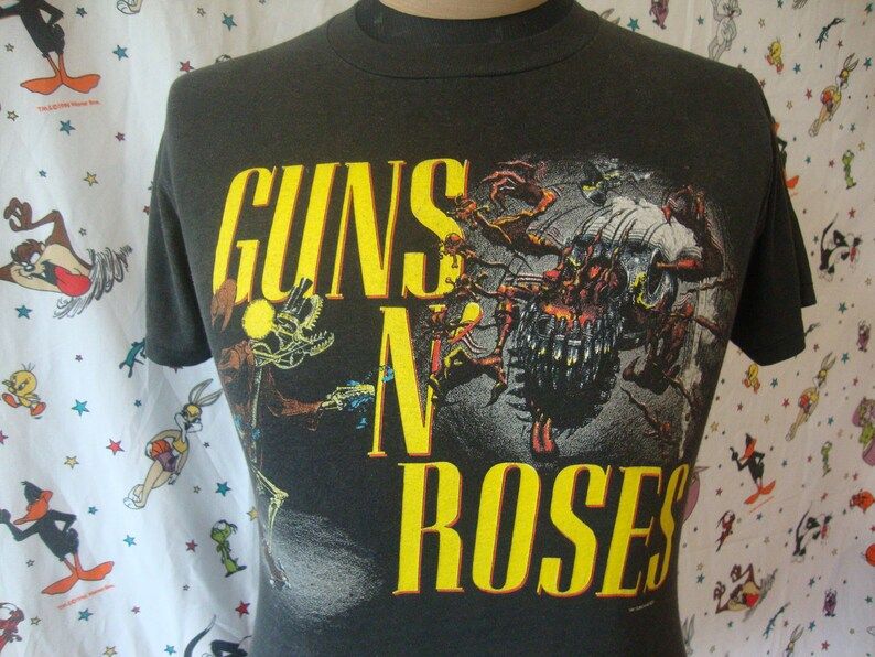 Vintage Guns N Roses Shirt Appetite For Destruction Robert Williams Banned Print 1987 La Gnr 1980S Tee 80S Tour