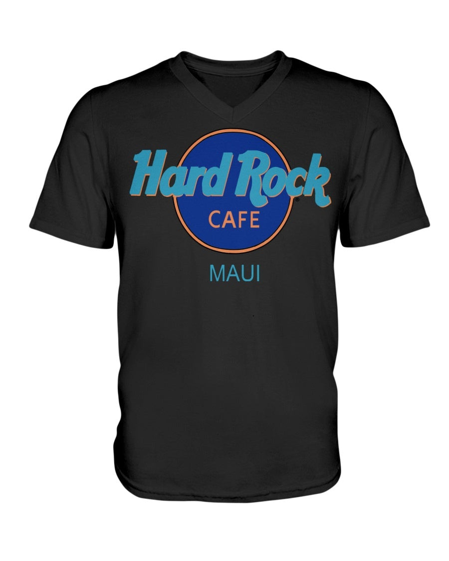 Vintage Hard Rock Cafe Maui Big Logo V Neck T Shirt 211224
