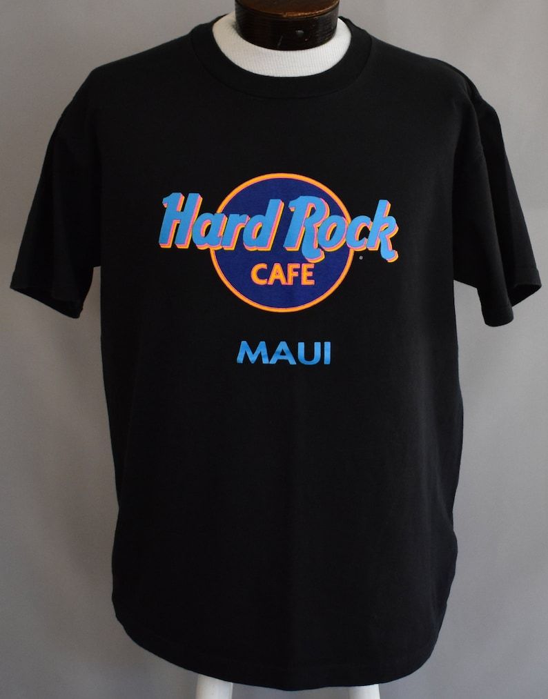 Vintage Hard Rock Cafe T Shirt 90S Maui Souvenir Tee 1990S Hawaii Shirt