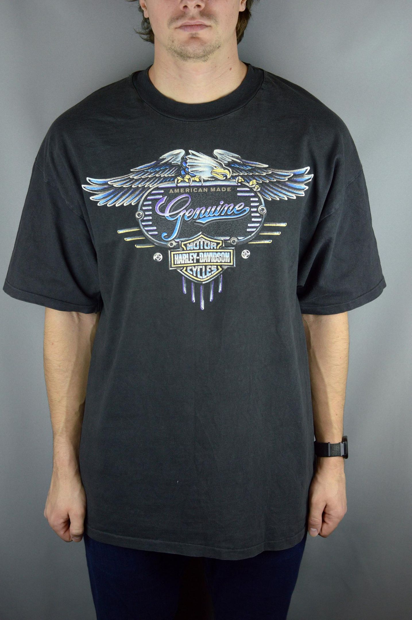 Vintage Harley Davidson 90S T Shirt Single Stitch Made In Usa