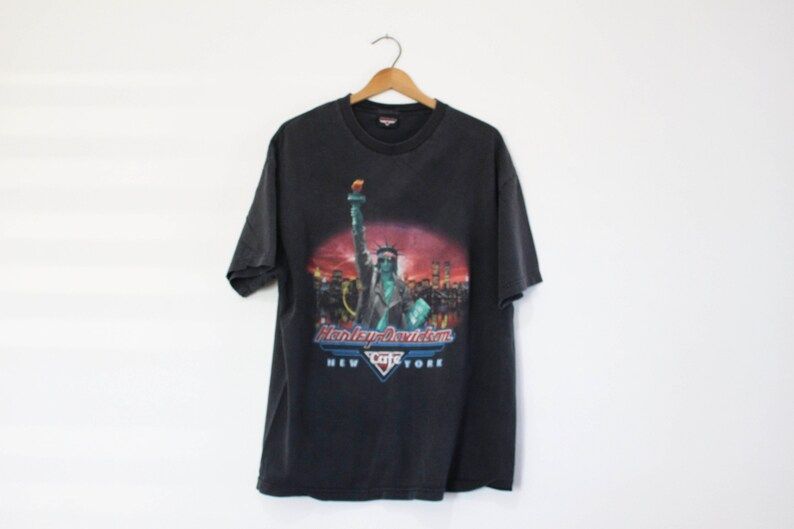 Vintage Harley Davidson Cafe New York T Shirt vintage harley davidson cafe new york t shirt