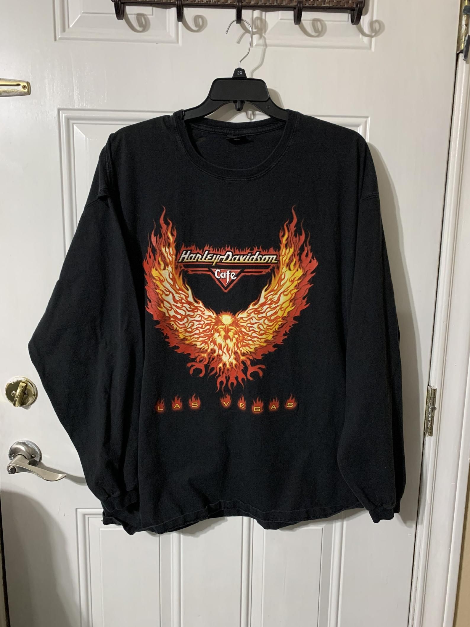 Vintage Harley Davidson Cafe Shirt Las Vegas Nv X