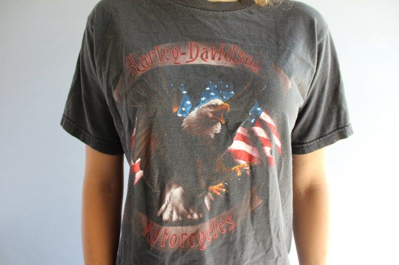 Vintage Harley Davidson Motorcycle T Shirt Small Made In Usa