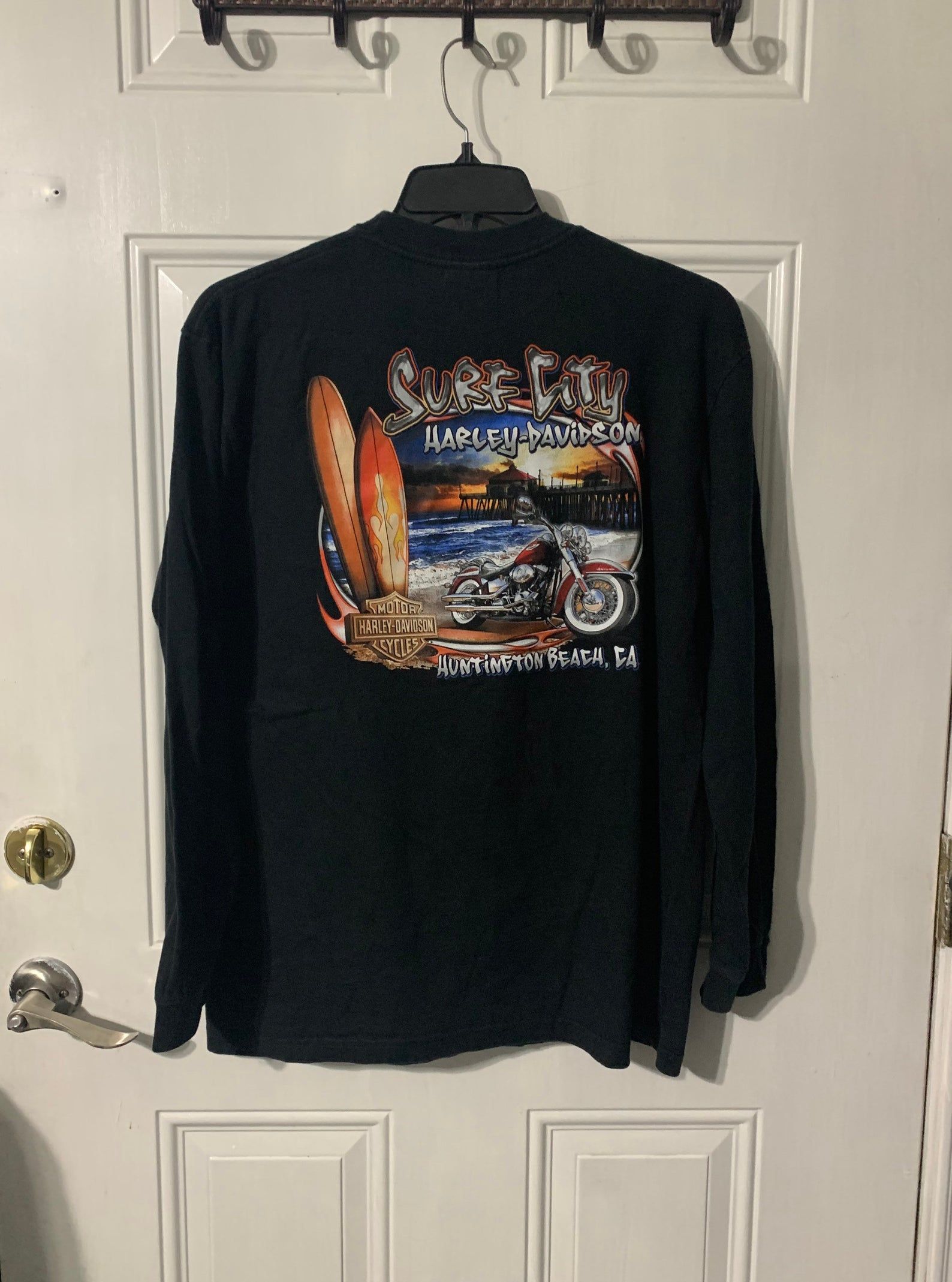 Vintage Harley Davidson Shirt Huntington Beach California L