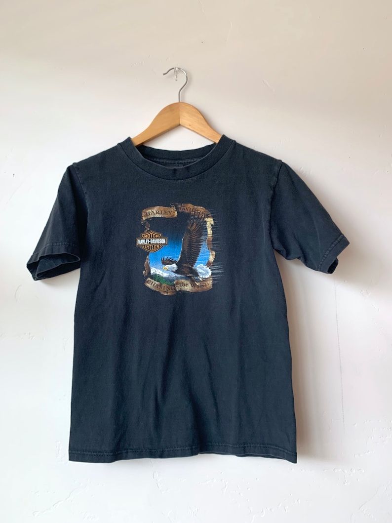 Vintage Harley Davidson Single Stitch Eagle Shirt