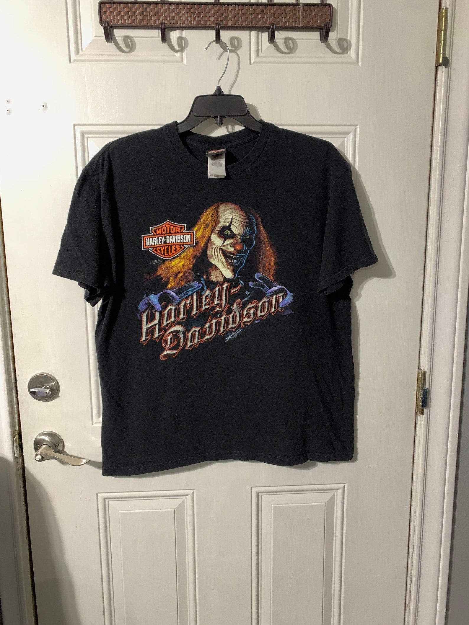 Vintage Harley Davidson T-Shirt Bad Clown Arkport New York