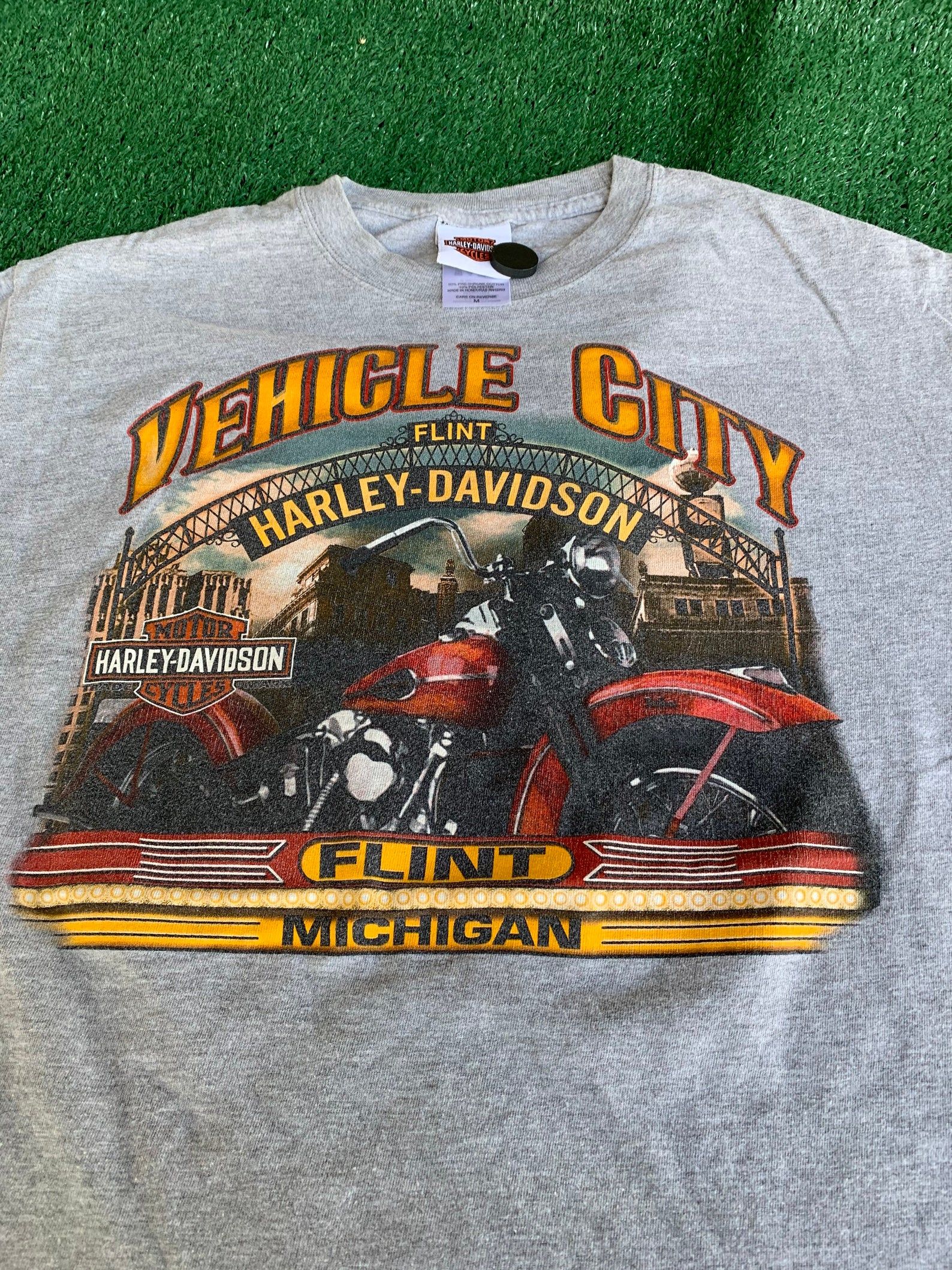 Vintage Harley Davidson T-Shirt Flint Michigan M vintage harley davidson t shirt flint michigan m tqd8n