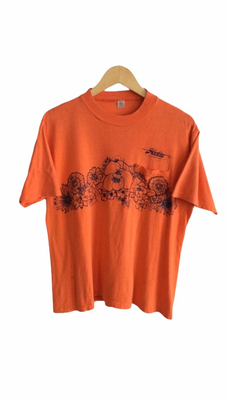 Vintage Hobbie Hawaiian Hawaii Aloha T Shirt Rare