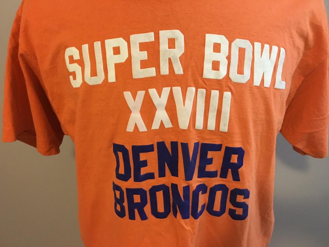 Vintage Homemade Denver Broncos Super Bowl XXVIII Shirt